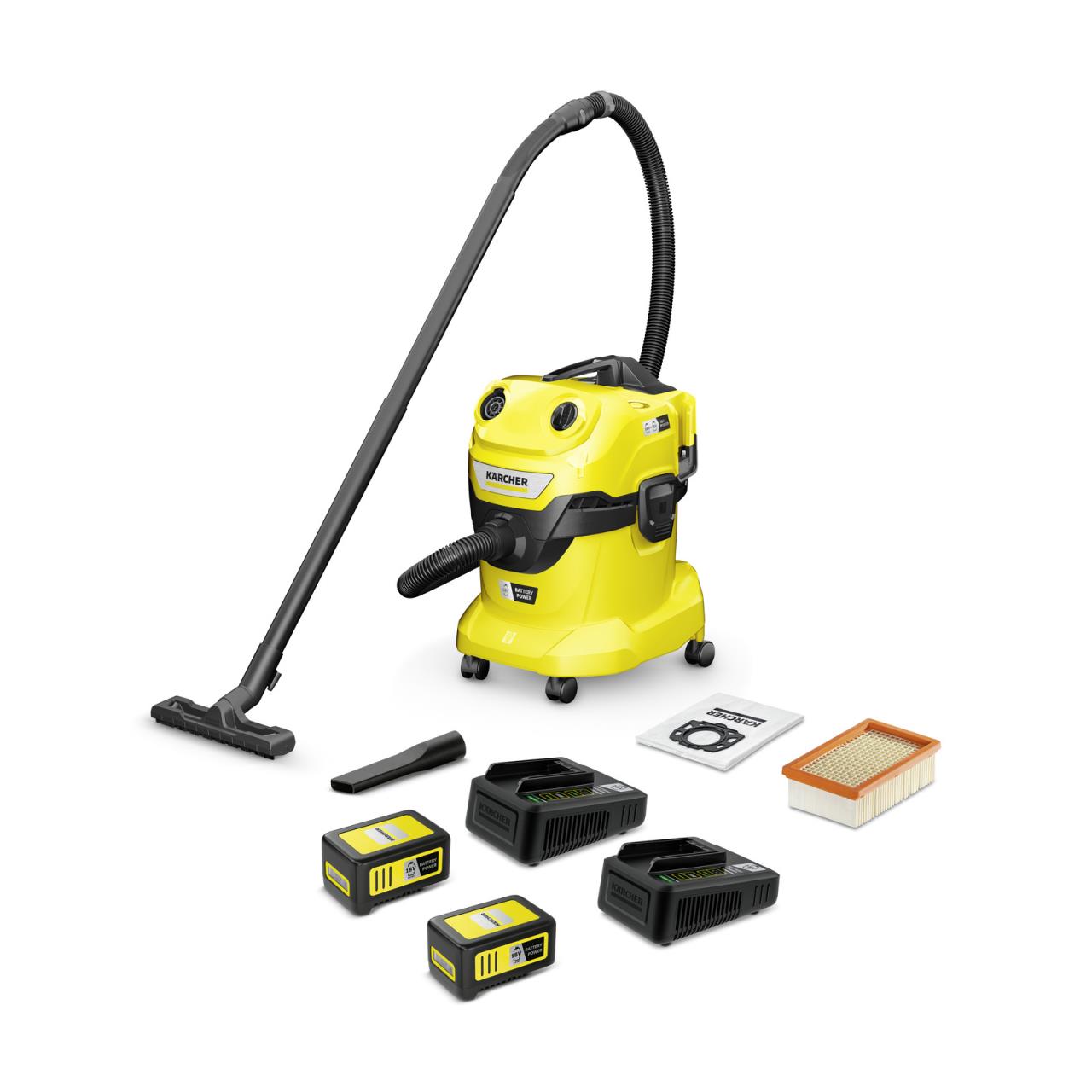 Sauger WD 4-18 Dual Battery Set V-20/22 - inkl. Akku und Ladegerät